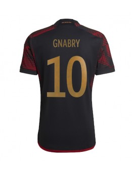Moški Nogometna dresi replika Nemčija Serge Gnabry #10 Gostujoči SP 2022 Kratek rokav